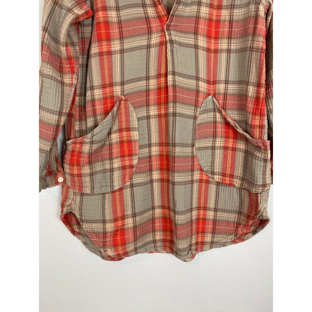 Free People x CP Shades Plaid Campfire Teton Tunic Dress Size XS - Picture 4 of 10